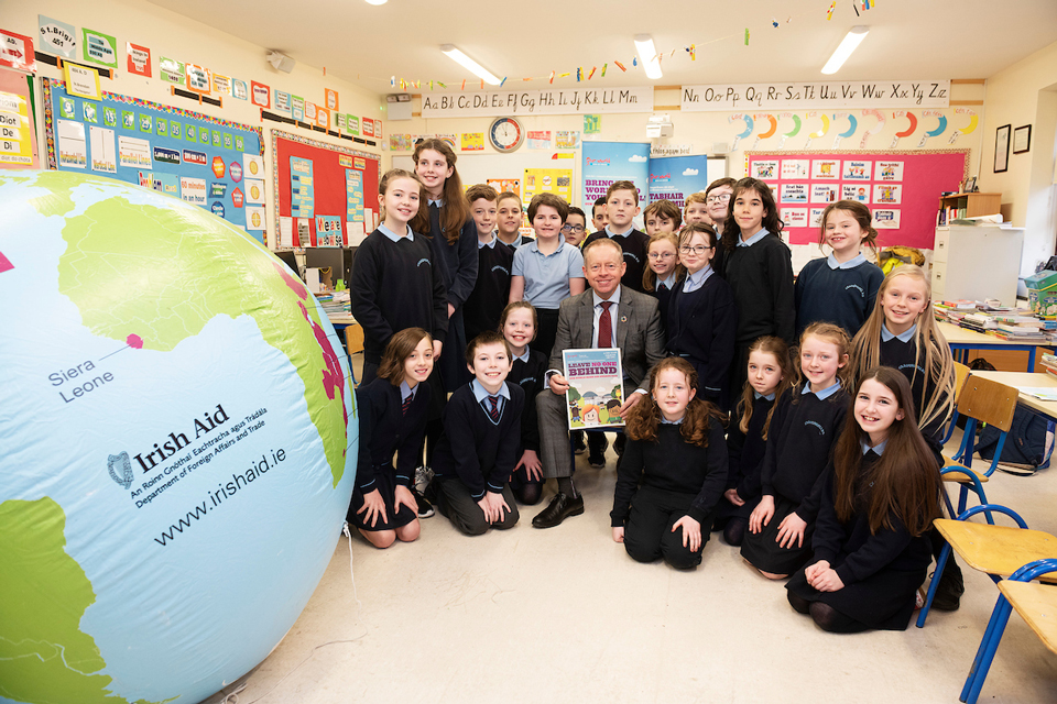 Minister Ciarán Cannon launches 2019 Our World Irish Aid Awards  for primary schools