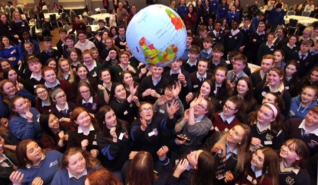 Students at the WorldWise Conference Galway 2018 Credit Mark Stedman
